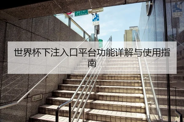 世界杯下注入口平台功能详解与使用指南