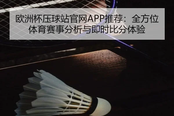 欧洲杯压球站官网APP推荐：全方位体育赛事分析与即时比分体验